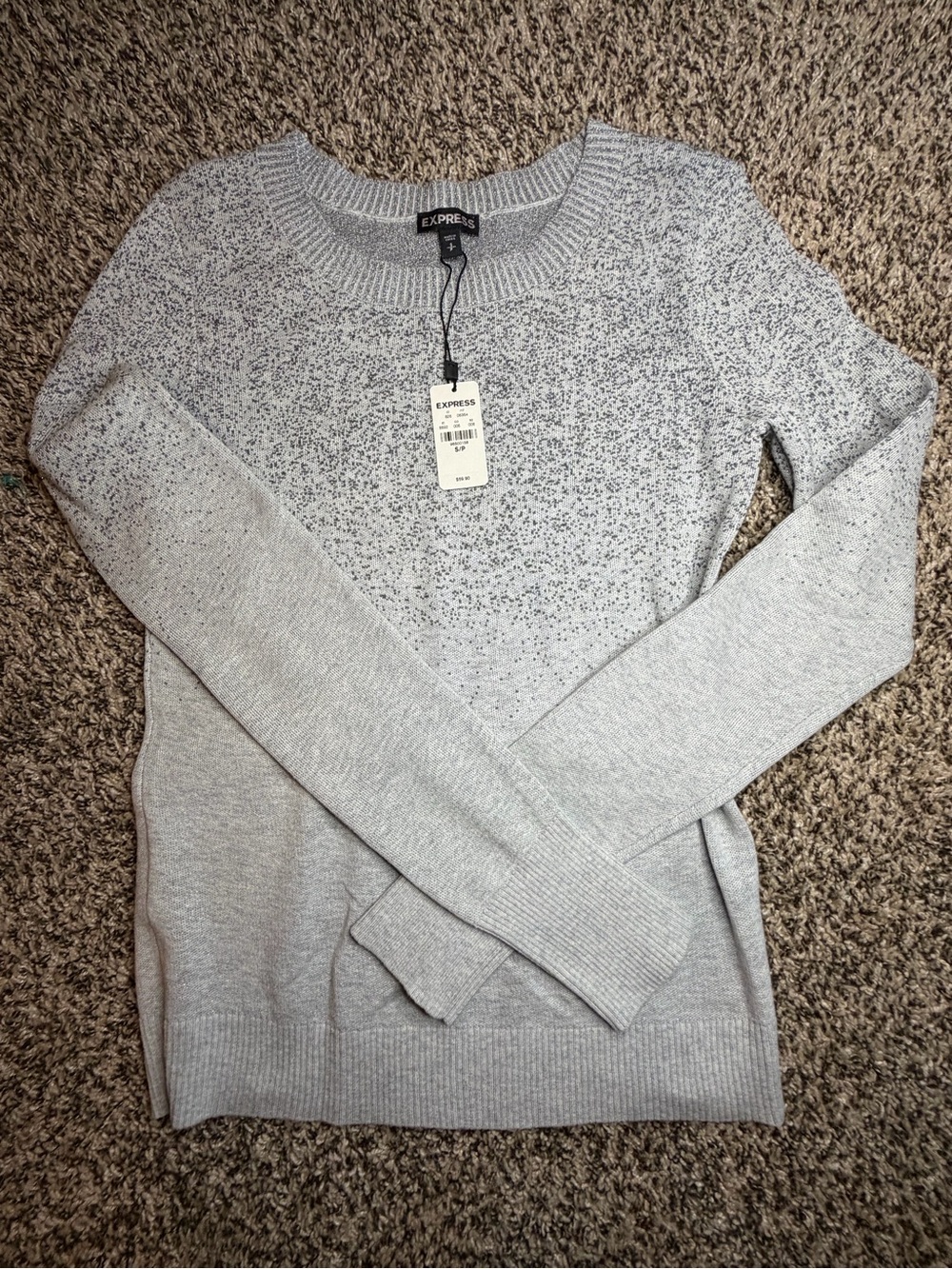 Express Women’s Gray Crewneck Sweater